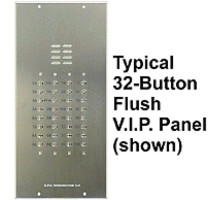 Alpha VI402-126 126 Button Vip Panel-Flush-No Directory