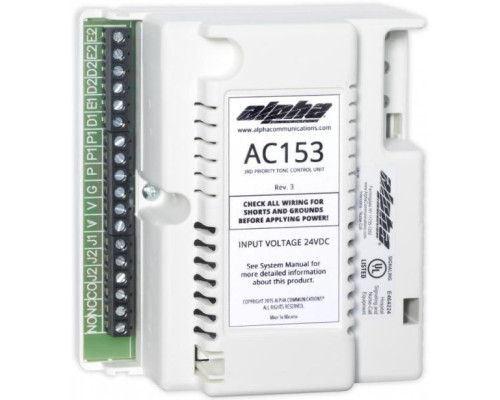 Alpha AC153 Alphalinq 100 Series 3rd Priority Tone Controller Unit