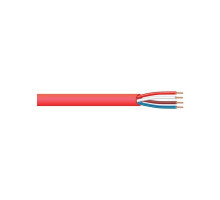 West Penn 60164BRD0500 4 Conductor 16 AWG Unshielded Plenum Fire Alarm Cable, 500', Red