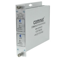 Comnet FVR21/LV Dual Video RX w/Manual Gain Control & Video Loss Relay