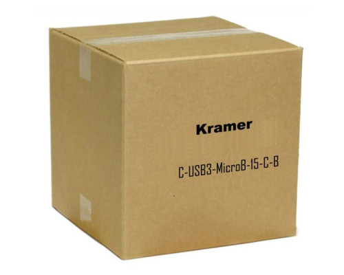 Kramer C-USB3-MicroB-15-C-B Cable USB3.0 Micro B Male to Type A Male 15 Feet