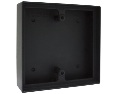 Camden Door Controls CM-43LP Surface Box, Shallow Depth, Provision for Wireless, Flame/Impact Resistant Black Polymer (ABS)