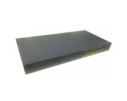 Cantek CT-POE-SW16P-2G-150 16 Ports PoE Switch with 2 Gigabit Uplink