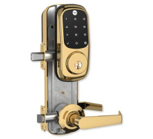 Yale YRC226ZW2NW5605 Assure Lock Interconnected Lockset with Touchscreen Deadbolt, Bright Brass