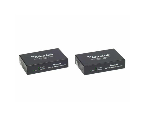 Muxlab 500112 LongReach CCTV IP PoE Extender Kit, 15W