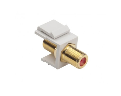 Platinum Tools 780WH-50 Keystone F 3GHz Jack (White 50-Pack)