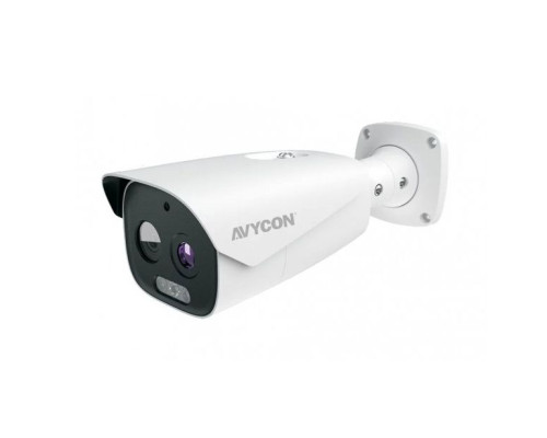 Avycon AVC-BTDND08FT-DU 400 X 300 Body Temperature Detection Thermal Imaging IP Camera, Dual Thermal Lens (8mm Thermal & 2.7-12mm Visual)