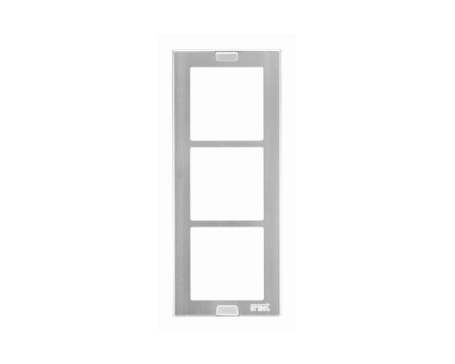 Urmet 1148-63 Wall Wire Cover Trim with Wall Frame, 3 Modules, Sinthesi S2