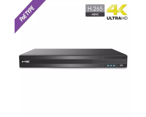 Avycon AVR-HN516P16-8T 16 Channel 4K UHD Network Video Recorder, 8TB