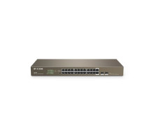 IP-COM G1024F 24-Port Gigabit Unmanaged Switch with 2 SFP Slots