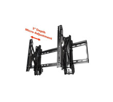 Crimson VW4600G3 Standard Video Wall Mount with Push in, Pop out Technology and 6 Points of Adjustment for Easy Alignment, Black