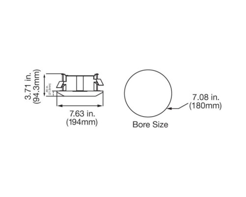 Interlogix TVD-M-FM Indoor Flush Mount for TruVision Domes