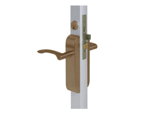 Adams Rite 2190-412-303-10B Dual Force Lock with Standard Flat Strike, Low Profile Trim and 1-1/2