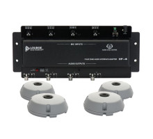 Louroe Electronics ASK-4-304 (4)-Zone Audio Monitoring Kit w/(4)-Verifact A Microphones