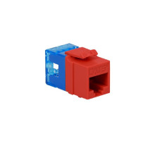 ICC IC1078F5RD HD CAT 5e Keystone Jack, Red