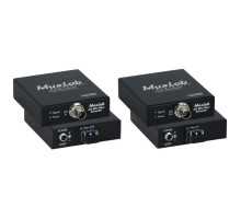 MuxLab 500712 6G-SDI Fiber Extender Kit, Single Mode, LC