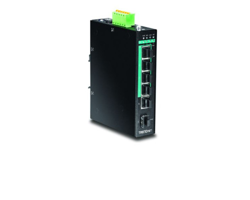 TRENDnet TI-PG541 5-Port Gigabit PoE+ DIN-Rail Switch