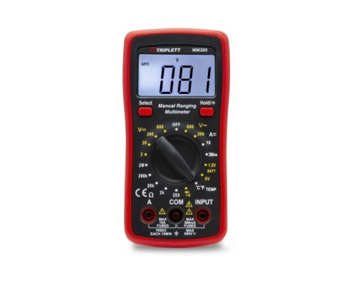 Triplett MM300-NIST MM300 Multimeter with Certificate of Traceability to N.I.S.T.