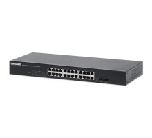 Intellinet 561877 24-Port Gigabit Ethernet Switch with 2 SFP Ports