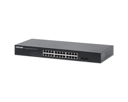 Intellinet 561877 24-Port Gigabit Ethernet Switch with 2 SFP Ports