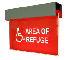 Alpha RSN7050 120V LED Refuge Sign-Red-Single