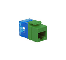 ICC IC1078F5GN HD CAT 5e Keystone Jack, Green