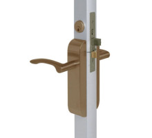 Adams Rite 2190-322-103-10B Dual Force Lock with Radius Strike, Exterior Trim Set and 1-1/8