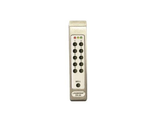 Securitron DK-26PSS Digital Keypad Pad, Narrow Stile, Stainless Steel