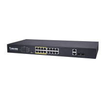 Vivotek AW-FGT-180D-250 Unmanaged 16xFE PoE + 2xGE Combo Switch