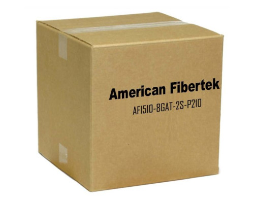 American Fibertek AFI510-8GAT-2S-P210 Managed Switch 8 RJ45 PoE 2 SFP Port Virtual Stacking