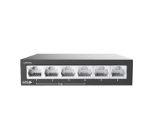 InVid VIS-LRPOE4-2N 4-Port PoE Switch, 60W, UL Listed, With 2 Uplink Ports, 100 MBPS Ports