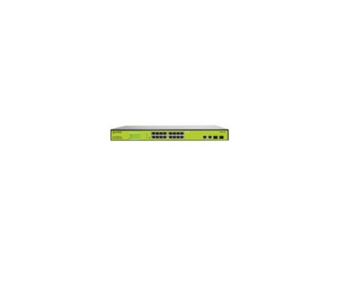 Syncom FM18P-250 16 Port Managed Fast Ethernet PoE Switch with 2 Gigabit Combo Fiber/TX Ports