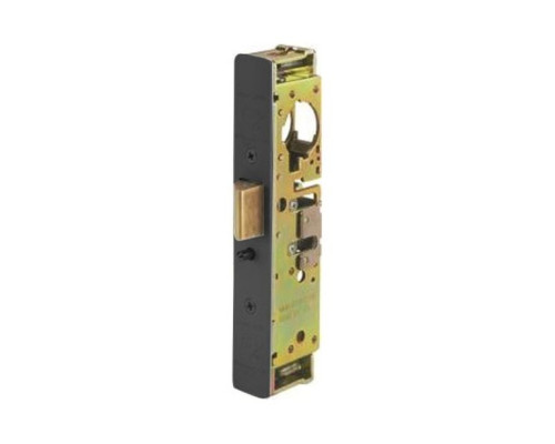 Adams Rite 4920AN-56-602-335 Heavy Duty Deadlatch (ANSI Size) with Flat Faceplate in Black Anodized