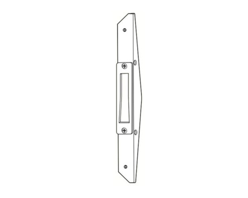 Adams Rite MS4002-011-628 Deadlock Armored Strike in Clear Anodized