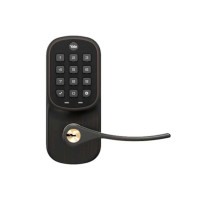 Yale YRL216-NR-0BP Electronic Pushbutton Lever Lock, Standalone, Oil Rubbed Bronze