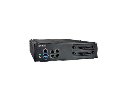 ACTi MNR-110P 4-Channel 2-Bay Desktop Standalone NVR with 4-port PoE Connectors