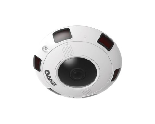 Ganz ZN8-F12F18-NIR 12 Megapixel Outdoor 360° Fisheye Dome Camera, 1.8mm Lens