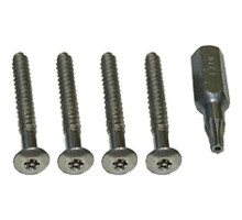 Alpha 10440SL Panel Tamper Screws+Tool - Silver