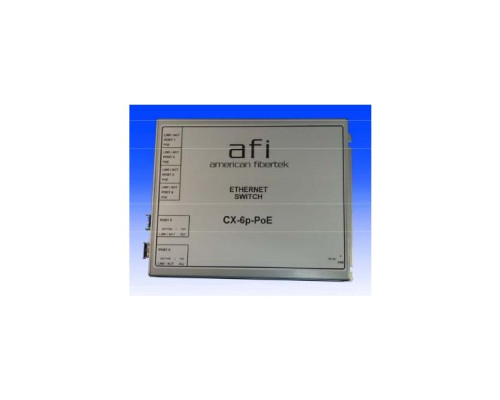 AFI CX-6p-PoE 6-Port Ethernet Switch w/PoE & Environmental Monitoring