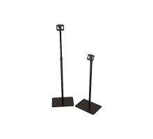 Crimson SV100 Small Monitor Floor Stand with Adjustable Height, Black