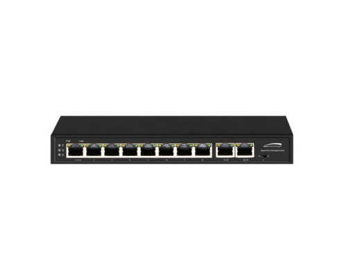 Speco P8S10G Gigabit Network PoE Switches 10-Port Gigabit Network Switch (8 ports PoE, 2 ports uplink)