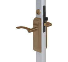 Adams Rite 2190-413-1MN-10B Dual Force Lock with Standard Flat Strike, Exterior Trim Set and 1-1/2