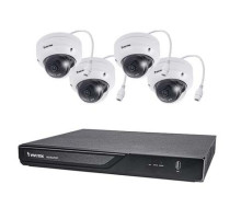 Vivotek ND9323P-2TB-4FD60 8 Channel NVR 2TB with 4 x 2MP Outdoor IR Dome IP Security Cameras