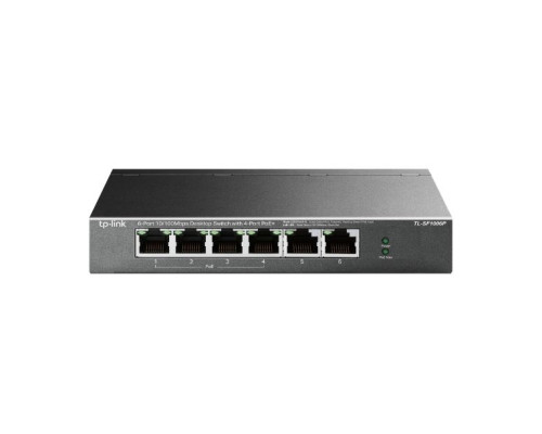 TP-Link TL-SF1006P 6-Port 10/100Mbps Desktop Switch with 4-Port PoE+