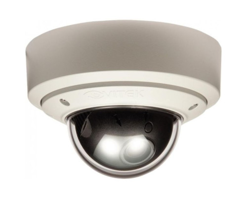 Vitek VTD-MV13V210NP-W 1.3 Megapixel Vandal Resistant Mighty Dome Camera, 2.8-10mm Lens, White