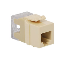 ICC IC1076F0AL HD RJ-11 Keystone Jack, Almond