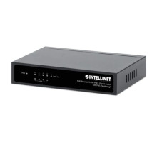 Intellinet 561082 IPS-05G-60WB PoE Powered 5-Port Gigabit Switch with PoE Passthrough