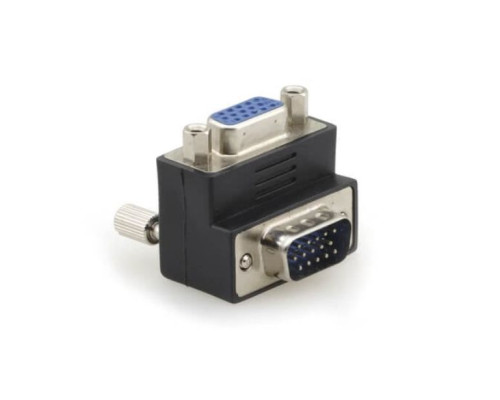 Kramer AD-GM-GF-RA 15-pin HD Male to 15-pin HD Female Right-Angled Adapter