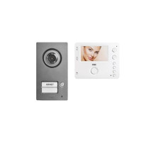 Urmet 1722-93 One-Family Video Kit With Mikra2 Entry Panel and Mìro Hands-Free Video Door Phone, 2-Wire System