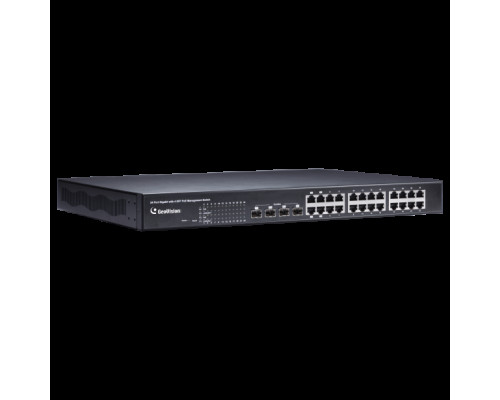 Geovision 84-POE2411-201U 24-Port Gigabit 802.3at Web Management PoE